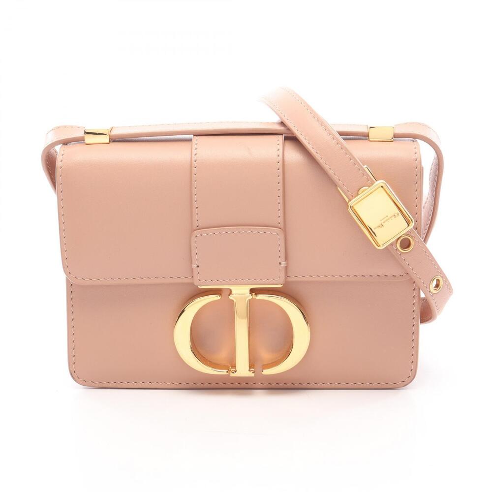 Christian Dior Montaigne Leather Shoulder Bag Pink